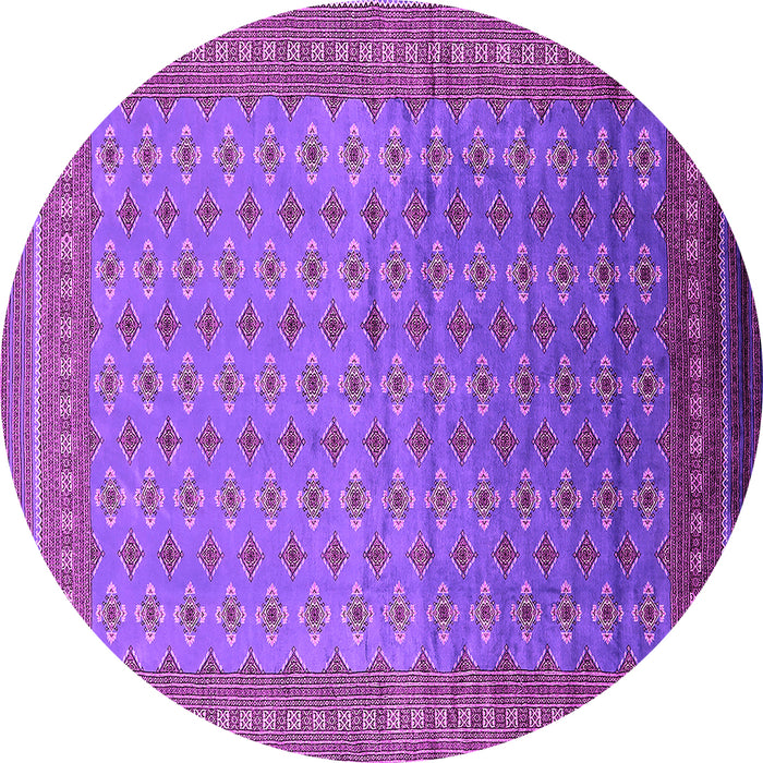 Round Oriental Pink Industrial Rug, urb1989pnk