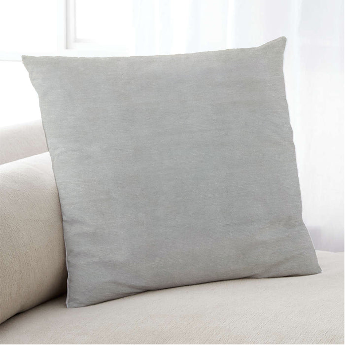 Lifestyle Image of Mid-Century Modern Urban Square Pale Silver Gray Throw Pillow, 18 inch by 18 inch, pwurb198