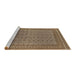 Sideview of Machine Washable Oriental Brown Industrial Rug, wshurb1990brn