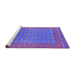 Sideview of Machine Washable Oriental Purple Industrial Area Rugs, wshurb1990pur