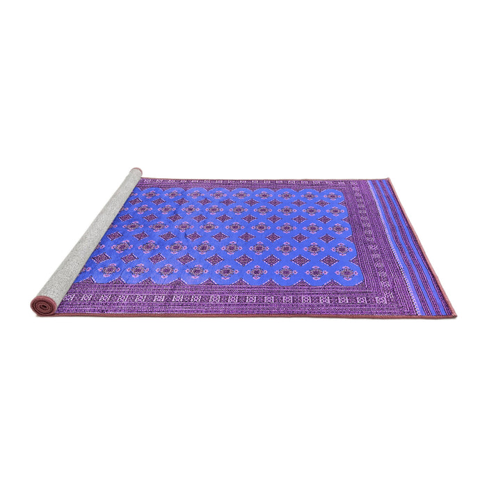 Sideview of Machine Washable Oriental Purple Industrial Area Rugs, wshurb1990pur