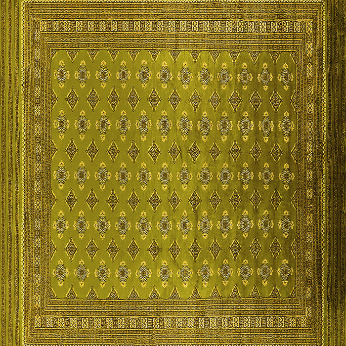 Square Oriental Yellow Industrial Rug, urb1990yw