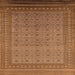 Square Oriental Orange Industrial Rug, urb1991org