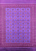 Machine Washable Oriental Pink Industrial Rug, wshurb1991pnk