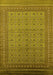 Oriental Yellow Industrial Rug, urb1991yw