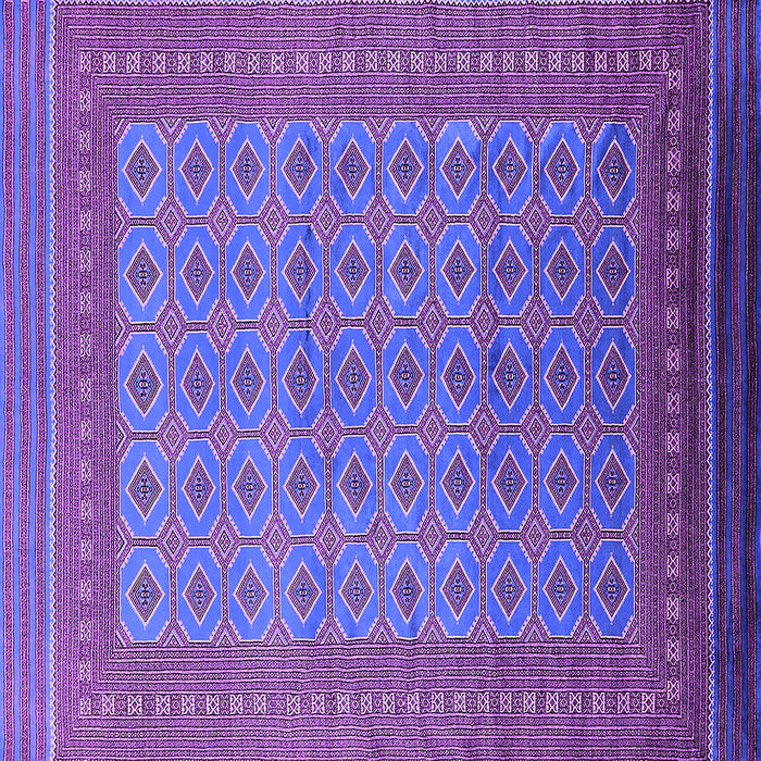 Square Machine Washable Oriental Purple Industrial Area Rugs, wshurb1991pur