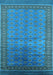 Oriental Light Blue Industrial Rug, urb1992lblu