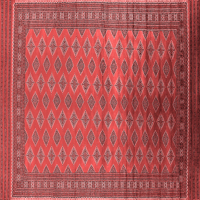 Machine Washable Oriental Red Industrial Rug, wshurb1992red