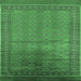 Square Oriental Emerald Green Industrial Rug, urb1992emgrn