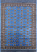 Mid-Century Modern Blue Oriental Rug, urb1992