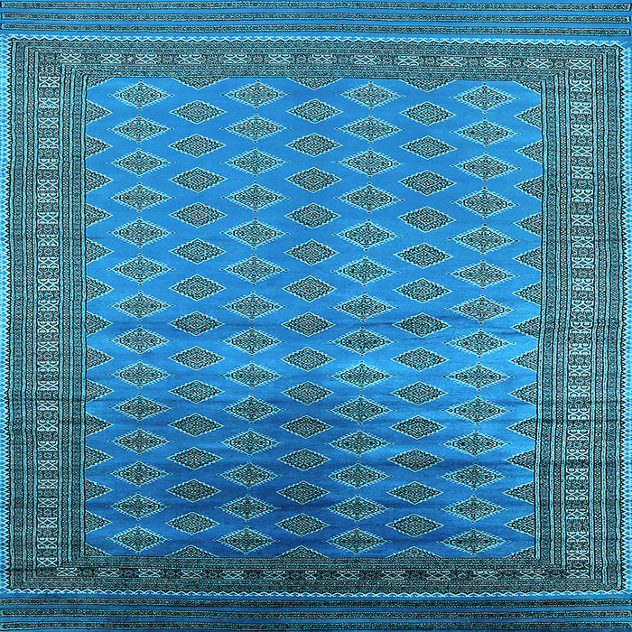 Square Oriental Light Blue Industrial Rug, urb1992lblu