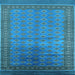 Square Oriental Light Blue Industrial Rug, urb1992lblu