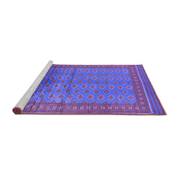 Sideview of Machine Washable Oriental Purple Industrial Area Rugs, wshurb1992pur
