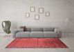 Industrial Red Washable Rugs