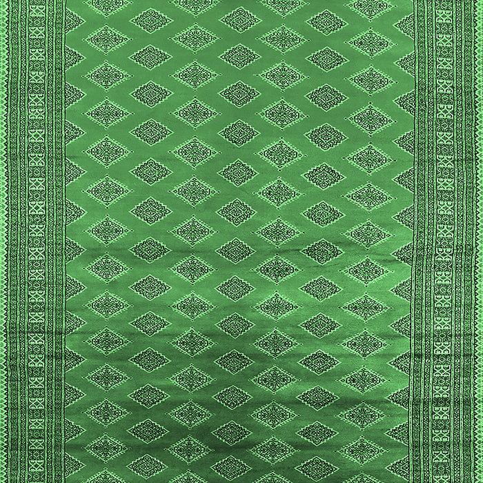 Machine Washable Oriental Emerald Green Industrial Area Rugs, wshurb1992emgrn