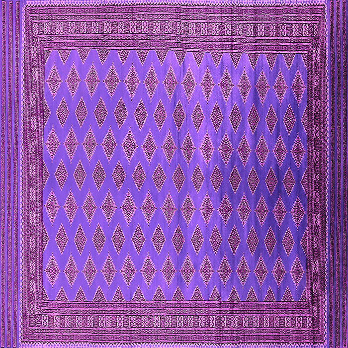 Square Machine Washable Oriental Pink Industrial Rug, wshurb1992pnk