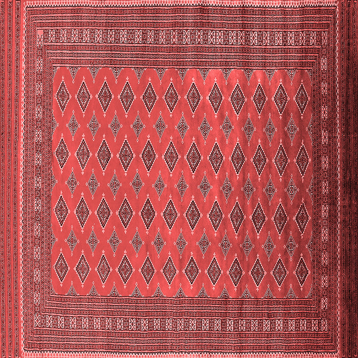 Machine Washable Oriental Red Industrial Rug, wshurb1993red