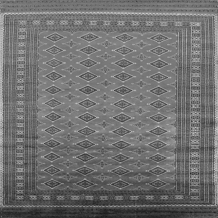 Square Machine Washable Oriental Gray Industrial Rug, wshurb1993gry