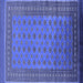 Square Oriental Blue Industrial Rug, urb1993blu