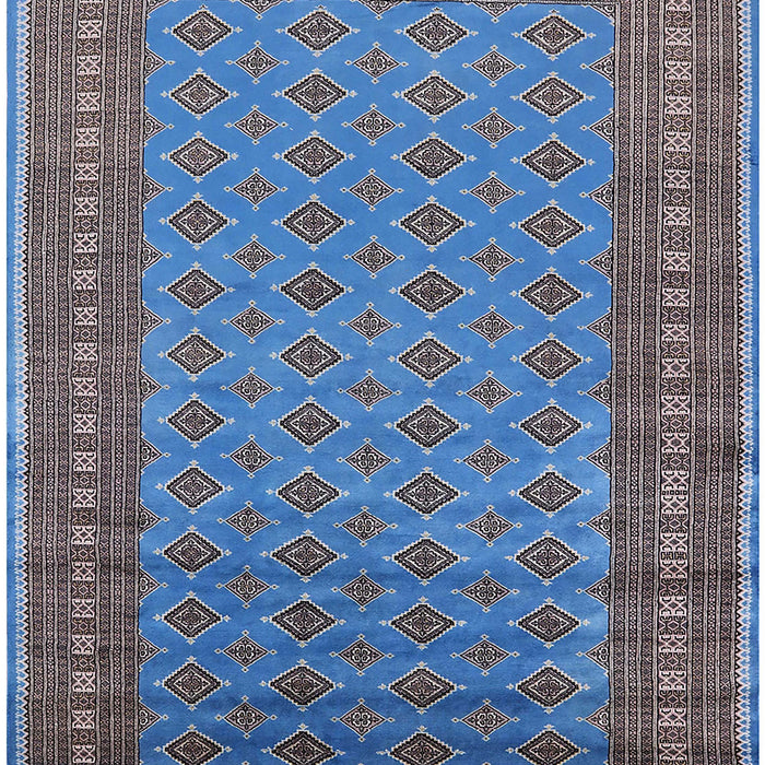 Mid-Century Modern Blue Oriental Rug, urb1993