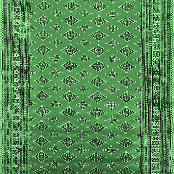 Machine Washable Oriental Emerald Green Industrial Area Rugs, wshurb1993emgrn