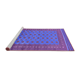 Sideview of Machine Washable Oriental Purple Industrial Area Rugs, wshurb1993pur