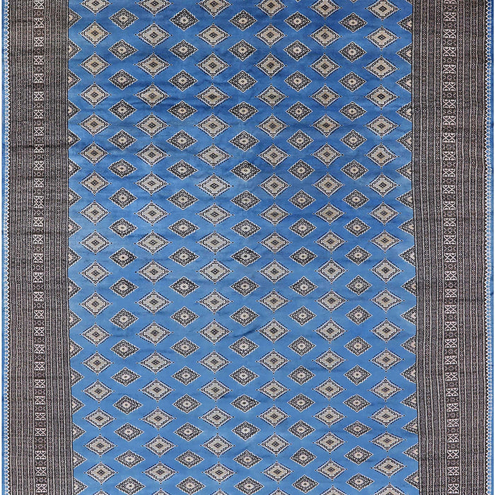 Machine Washable Industrial Modern Koi Blue Rug, wshurb1994