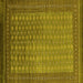 Square Oriental Yellow Industrial Rug, urb1994yw