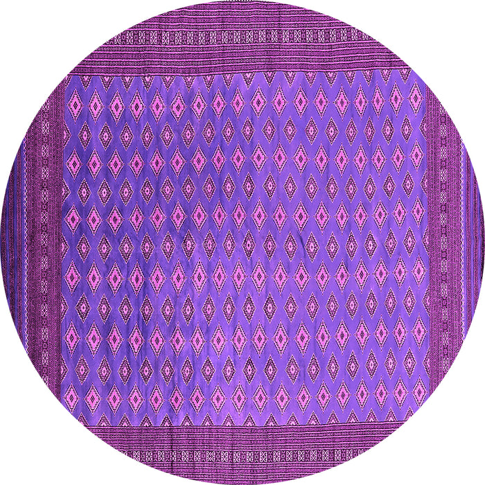 Round Oriental Pink Industrial Rug, urb1994pnk