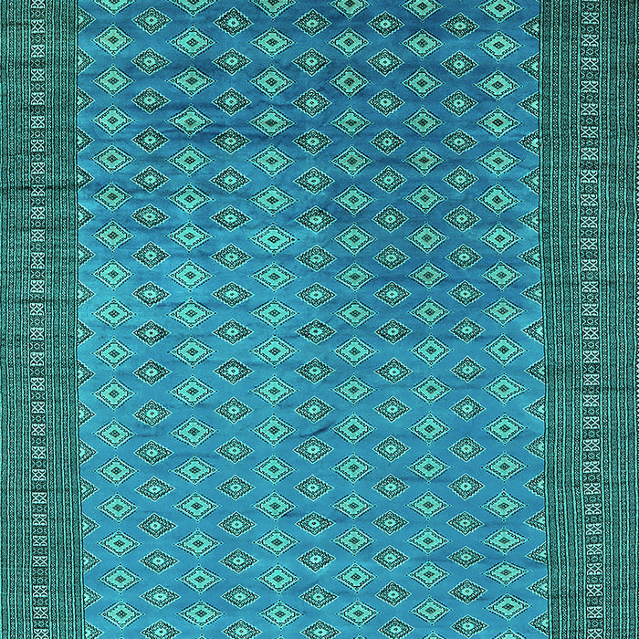 Machine Washable Oriental Turquoise Industrial Area Rugs, wshurb1994turq