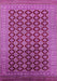 Machine Washable Oriental Pink Industrial Rug, wshurb1995pnk