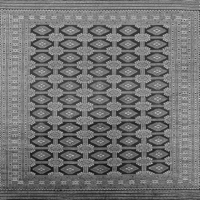 Square Machine Washable Oriental Gray Industrial Rug, wshurb1995gry