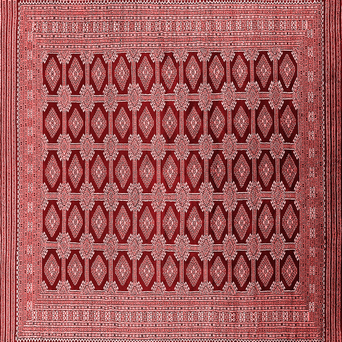 Machine Washable Oriental Red Industrial Rug, wshurb1995red