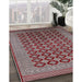 Machine Washable Industrial Modern Khaki Rose Pink Rug in a Family Room, wshurb1995