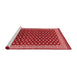 Industrial Red Washable Rugs