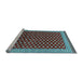 Sideview of Machine Washable Oriental Light Blue Industrial Rug, wshurb1996lblu