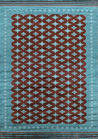 Oriental Light Blue Industrial Rug, urb1996lblu