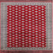 Square Machine Washable Industrial Modern Rosy Brown Pink Rug, wshurb1996