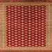 Square Oriental Orange Industrial Rug, urb1996org