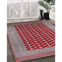 Mid-Century Modern Red Oriental Rug, urb1997