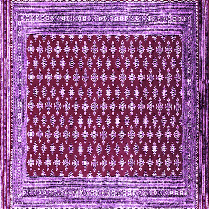 Square Machine Washable Oriental Purple Industrial Area Rugs, wshurb1997pur