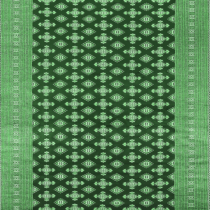 Machine Washable Oriental Emerald Green Industrial Area Rugs, wshurb1997emgrn