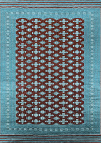 Oriental Light Blue Industrial Rug, urb1997lblu