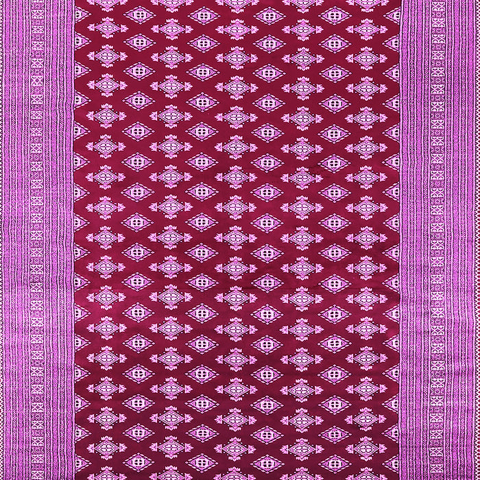 Machine Washable Oriental Pink Industrial Rug, wshurb1997pnk