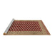 Sideview of Machine Washable Oriental Brown Industrial Rug, wshurb1997brn