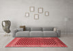 Industrial Red Washable Rugs