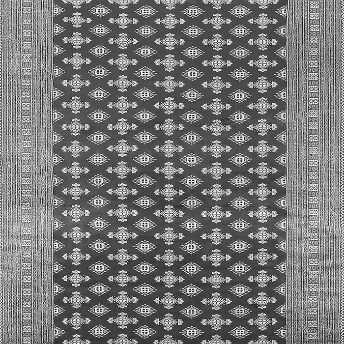Machine Washable Oriental Gray Industrial Rug, wshurb1997gry