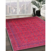 Mid-Century Modern Red Oriental Rug, urb1998