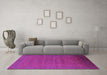 Machine Washable Oriental Purple Industrial Area Rugs in a Living Room, wshurb1998pur