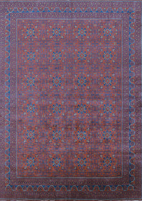 Oriental Light Blue Industrial Rug, urb1998lblu